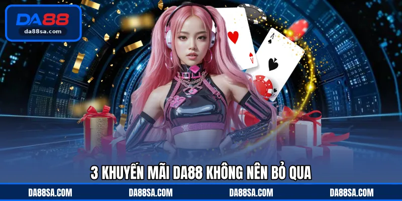 3 khuyến mãi DA88 không nên bỏ qua
