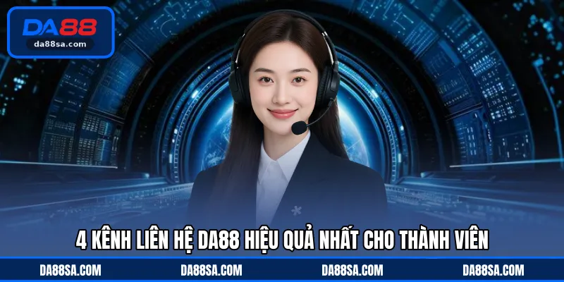 4 kênh liên hệ DA88 hiệu quả nhất cho thành viên