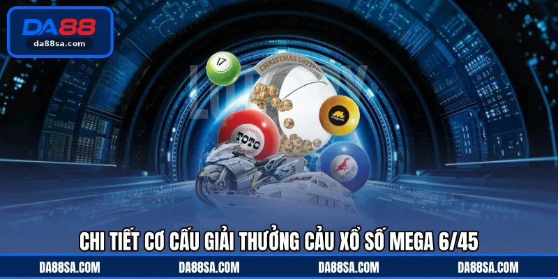Chi tiết cơ cấu giải thưởng cảu xổ số Mega 6/45