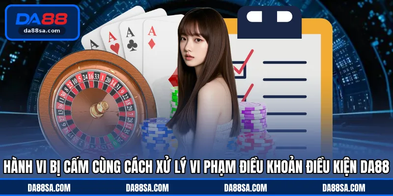 Hành vi bị cấm cùng cách xử lý vi phạm điều khoản điều kiện DA88