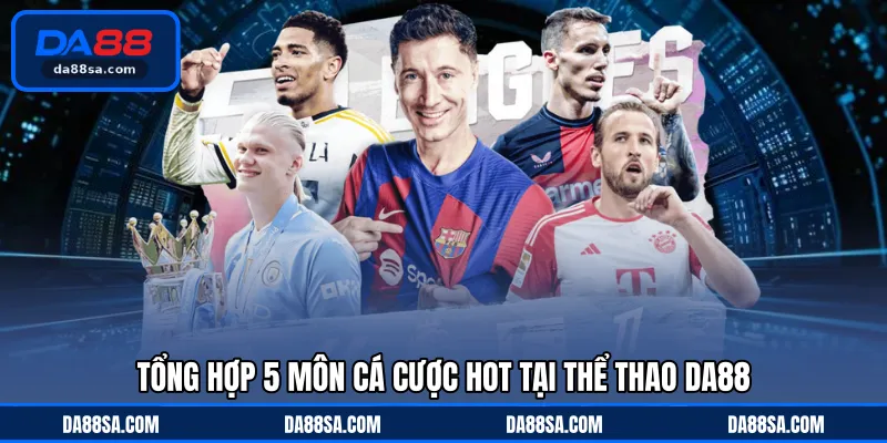 Tổng hợp 5 môn cá cược hot tại thể thao DA88